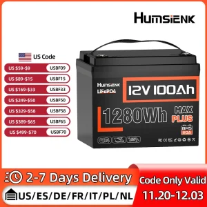 Humsienk LiFePO4 Lithium Battery 12V