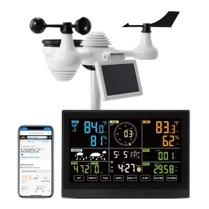 SucceBuy 7-in-1 Wi-Fi Weather Station 7.5 in Color Display