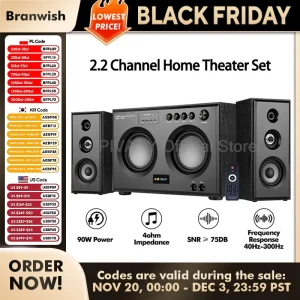 90W Home Theater Set 3-Way Bluetooth Speaker